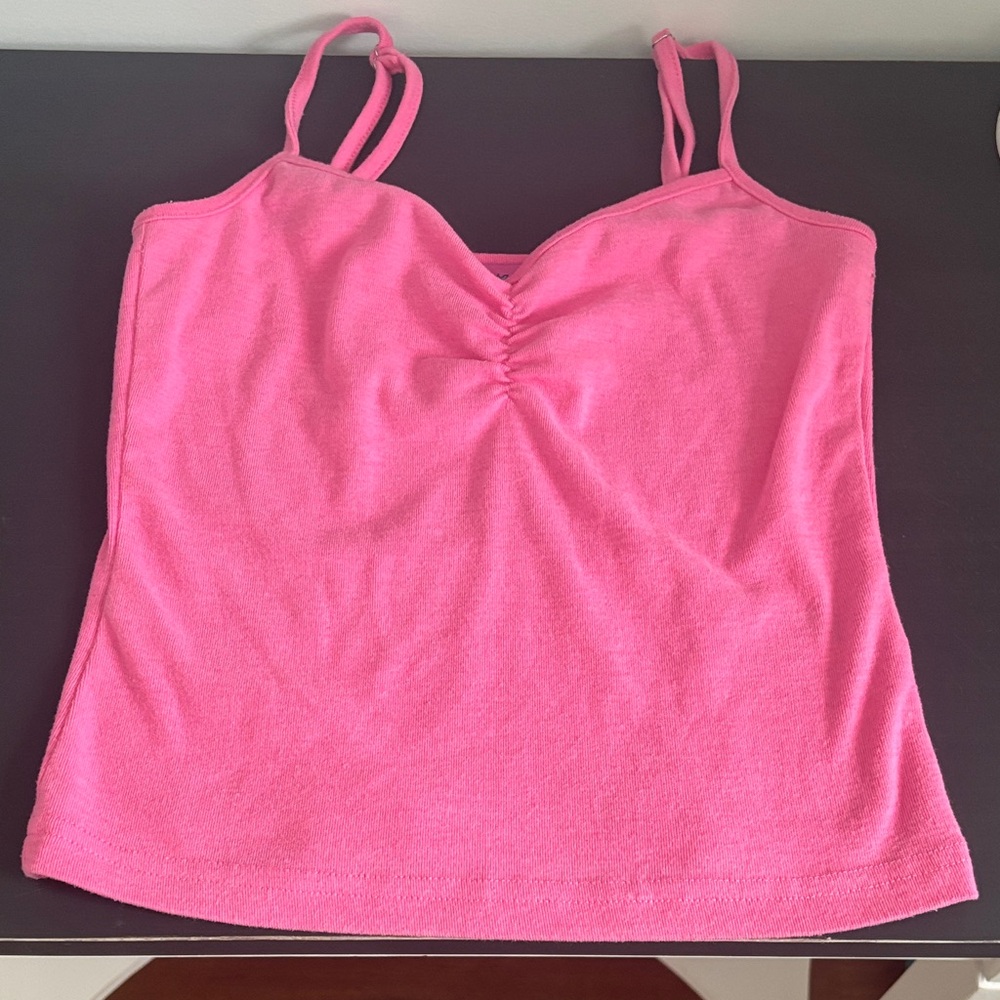 Edikted Hot Pink Ruched Camisole